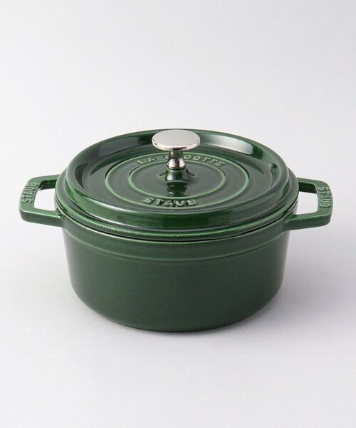 212 KITCHEN STORE / トゥーワントゥーキッチン ストア キッチンツール | ピコ・ココット ラウンド 18cm バジルグリーン ＜Staub ストウブ ＞ | 詳細1