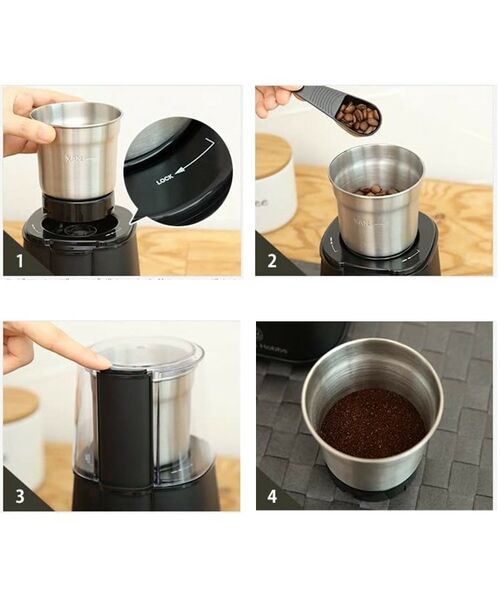 212 KITCHEN STORE / トゥーワントゥーキッチン ストア キッチンツール | コーヒーグラインダー 7660JP-BK ＜Russell Hobbs ラッセルホブス＞ | 詳細4