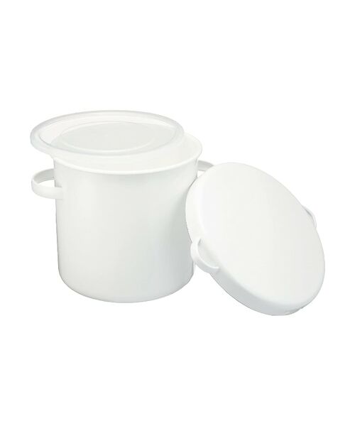 212 KITCHEN STORE / トゥーワントゥーキッチン ストア キッチンツール | 野田琺瑯 ホワイトシリーズ　ラウンドストッカー 18cm | 詳細2