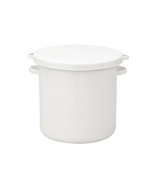 212 KITCHEN STORE / トゥーワントゥーキッチン ストア キッチンツール | 野田琺瑯 ホワイトシリーズ　ラウンドストッカー 21cm | 詳細1