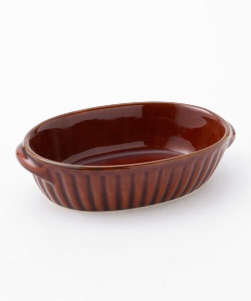 212 KITCHEN STORE / トゥーワントゥーキッチン ストア 食器 | ギャザー オーバルグラタン S BR | 詳細1