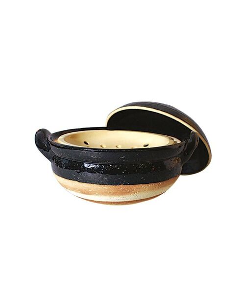 212 KITCHEN STORE / トゥーワントゥーキッチン ストア キッチンツール | 長谷園 ヘルシー蒸し鍋 黒（大） | 詳細2