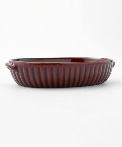 212 KITCHEN STORE / トゥーワントゥーキッチン ストア 食器 | ギャザー オーバルグラタン L BR | 詳細2