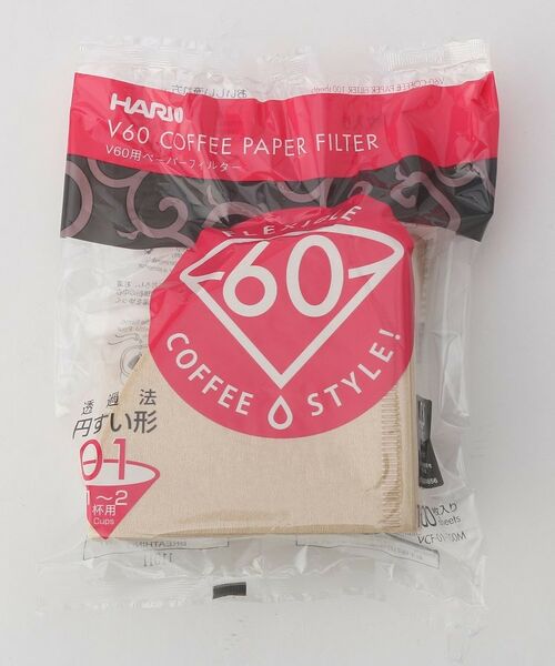 212 KITCHEN STORE / トゥーワントゥーキッチン ストア インテリア・生活雑貨・ホビー・ステーショナリー | V60用ペーパーフィルターミサラシ VCF-01-100M 100枚入り 1～2杯用 ＜HARIO ハリオ＞ | 詳細1