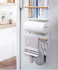 212 KITCHEN STORE / トゥーワントゥーキッチン ストア インテリア・インテリア雑貨 | マグネット冷蔵庫サイドラック WH  山崎実業 ＜tosca トスカ＞