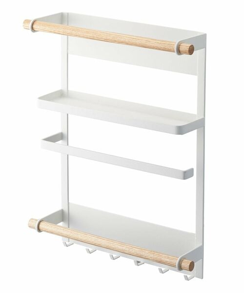 212 KITCHEN STORE / トゥーワントゥーキッチン ストア インテリア・インテリア雑貨 | マグネット冷蔵庫サイドラック WH  山崎実業 ＜tosca トスカ＞ | 詳細10