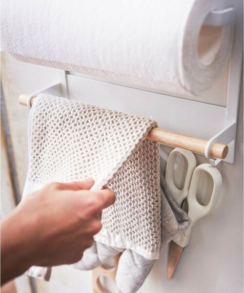 212 KITCHEN STORE / トゥーワントゥーキッチン ストア インテリア・インテリア雑貨 | マグネット冷蔵庫サイドラック WH  山崎実業 ＜tosca トスカ＞ | 詳細4