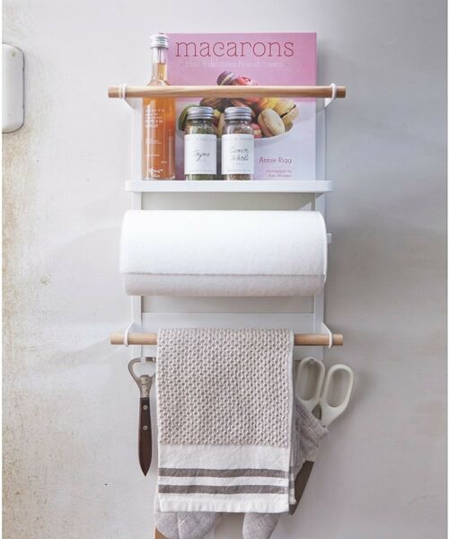 212 KITCHEN STORE / トゥーワントゥーキッチン ストア インテリア・インテリア雑貨 | マグネット冷蔵庫サイドラック WH  山崎実業 ＜tosca トスカ＞ | 詳細8