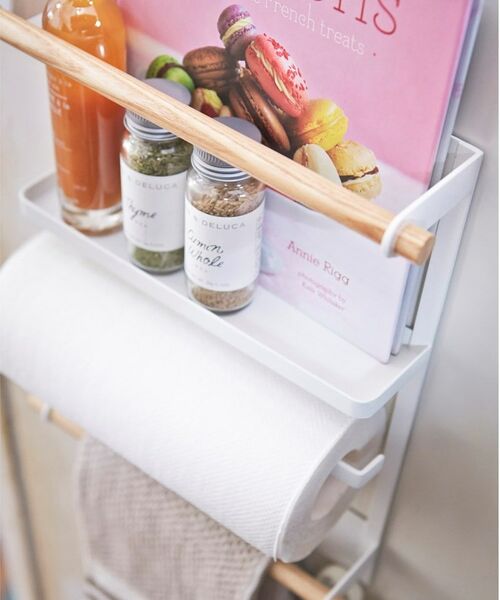 212 KITCHEN STORE / トゥーワントゥーキッチン ストア インテリア・インテリア雑貨 | マグネット冷蔵庫サイドラック WH  山崎実業 ＜tosca トスカ＞ | 詳細9