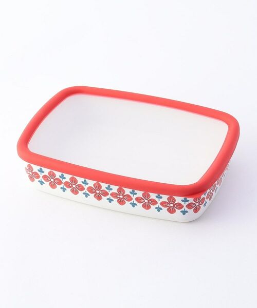 212 KITCHEN STORE / トゥーワントゥーキッチン ストア キッチンツール | クッカ 浅型角容器 Ｌ RD ＜富士ホーロー＞ | 詳細1