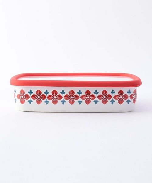 212 KITCHEN STORE / トゥーワントゥーキッチン ストア キッチンツール | クッカ 浅型角容器 Ｌ RD ＜富士ホーロー＞ | 詳細2