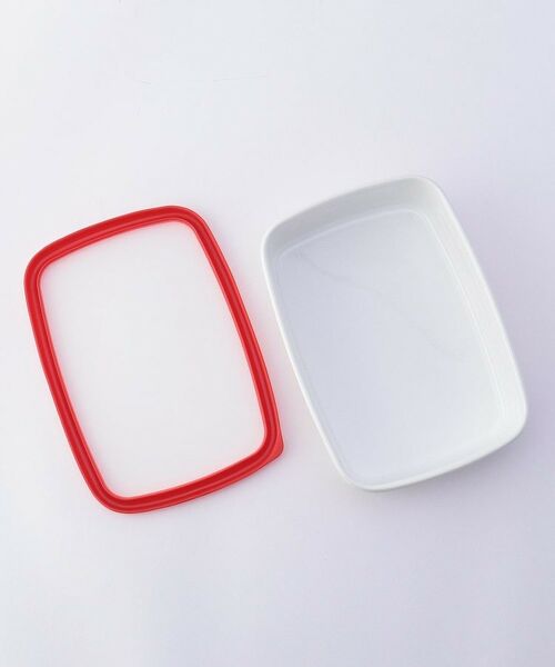 212 KITCHEN STORE / トゥーワントゥーキッチン ストア キッチンツール | クッカ 浅型角容器 Ｌ RD ＜富士ホーロー＞ | 詳細5