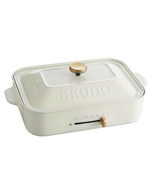 【新品未使用】BRUNO コンパクト・ホットプレート 白【匿名配送】 コンパクトホットプレート ホワイトの通販 | BRUNO online