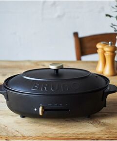 212 KITCHEN STORE / トゥーワントゥーキッチン ストア キッチンツール | オーバルホットプレート ブラック ＜BRUNO ブルーノ＞