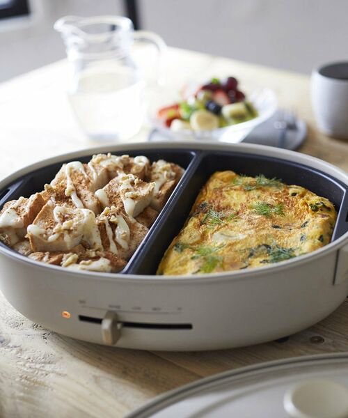 212 KITCHEN STORE / トゥーワントゥーキッチン ストア キッチンツール | オーバルホットプレート用 ハーフプレート BOE053 HALF ＜BRUNO ブルーノ＞ | 詳細1