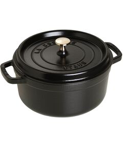 212 KITCHEN STORE / トゥーワントゥーキッチン ストア キッチンツール | ピコ・ココットラウンド 22cm BK ＜STAUB ストウブ＞