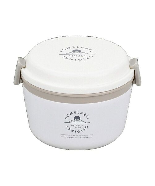 212 KITCHEN STORE / トゥーワントゥーキッチン ストア インテリア・生活雑貨・ホビー・ステーショナリー | ホームレーベル どんぶりランチジャー 770ml WH | 詳細1