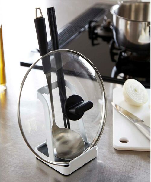 212 KITCHEN STORE / トゥーワントゥーキッチン ストア キッチンツール | お玉＆鍋フタスタンド WH 山崎実業 ＜tower タワー＞ | 詳細13