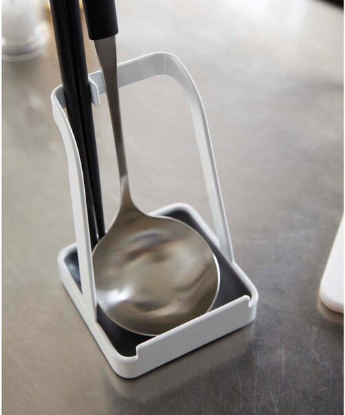 212 KITCHEN STORE / トゥーワントゥーキッチン ストア キッチンツール | お玉＆鍋フタスタンド WH 山崎実業 ＜tower タワー＞ | 詳細8