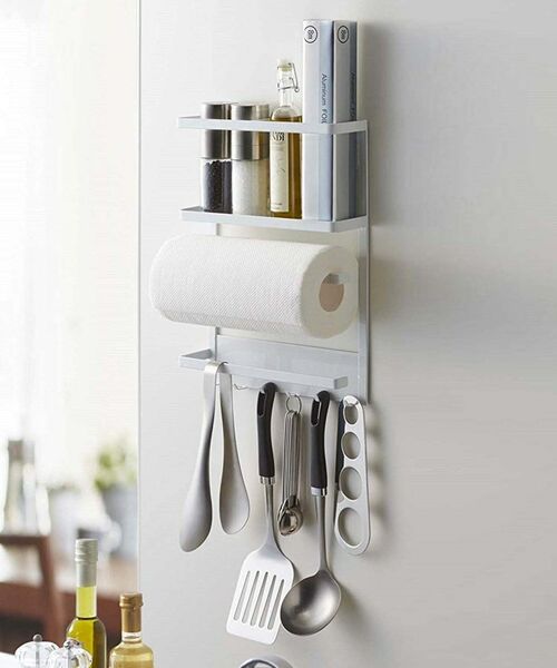 212 KITCHEN STORE / トゥーワントゥーキッチン ストア キッチンツール | マグネット冷蔵庫サイドラック WH 山崎実業 ＜tower タワー＞ | 詳細4