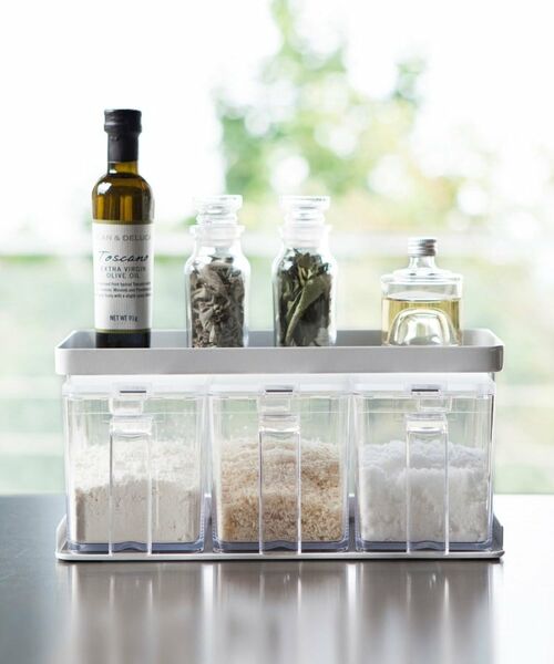 212 KITCHEN STORE / トゥーワントゥーキッチン ストア キッチンツール | 調味料ストッカーラックワイド WH 山崎実業 ＜tower タワー＞ | 詳細3