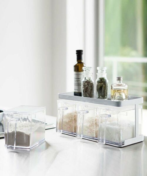 212 KITCHEN STORE / トゥーワントゥーキッチン ストア キッチンツール | 調味料ストッカーラックワイド WH 山崎実業 ＜tower タワー＞ | 詳細6