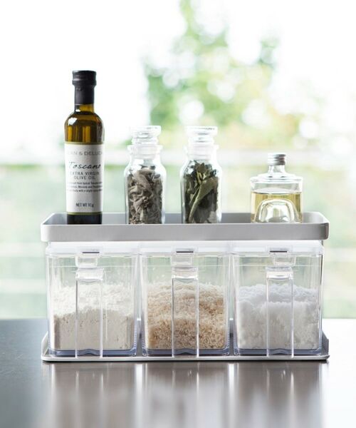 212 KITCHEN STORE / トゥーワントゥーキッチン ストア キッチンツール | 調味料ストッカーラックワイド WH 山崎実業 ＜tower タワー＞ | 詳細8