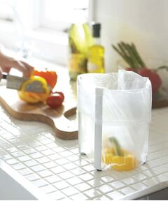 212 KITCHEN STORE / トゥーワントゥーキッチン ストア インテリア・インテリア雑貨 | ポリ袋エコホルダー WH 山崎実業 ＜tower タワー＞