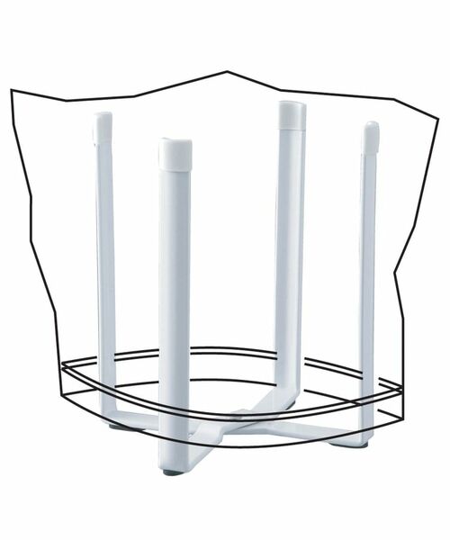 212 KITCHEN STORE / トゥーワントゥーキッチン ストア インテリア・インテリア雑貨 | ポリ袋エコホルダー WH 山崎実業 ＜tower タワー＞ | 詳細2