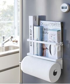212 KITCHEN STORE / トゥーワントゥーキッチン ストア キッチンツール | マグネットキッチンペーパー&ラップホルダー WH 山崎実業 ＜tower タワー＞