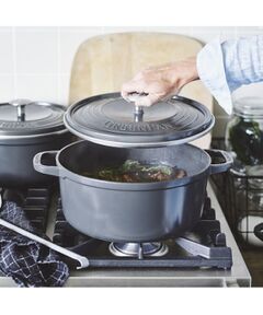 212 KITCHEN STORE / トゥーワントゥーキッチン ストア キッチンツール | フェザーウェイト ココットラウンド 22cm GY ＜GreenPan グリーンパン＞