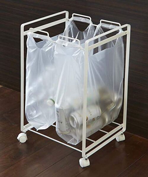 212 KITCHEN STORE / トゥーワントゥーキッチン ストア インテリア・インテリア雑貨 | 分別ダストワゴン 2分別 WH 山崎実業 ＜tower タワー＞ | 詳細1