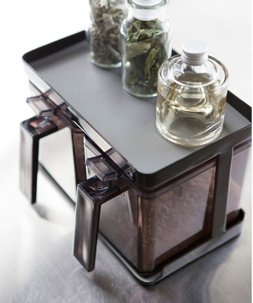 212 KITCHEN STORE / トゥーワントゥーキッチン ストア キッチンツール | 調味料ストッカー&ラック2個セット BK 山崎実業 ＜tower タワー＞ | 詳細2