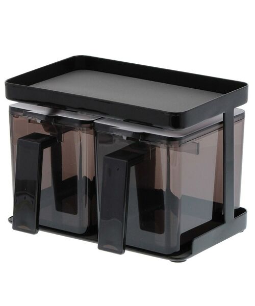 212 KITCHEN STORE / トゥーワントゥーキッチン ストア キッチンツール | 調味料ストッカー&ラック2個セット BK 山崎実業 ＜tower タワー＞ | 詳細3