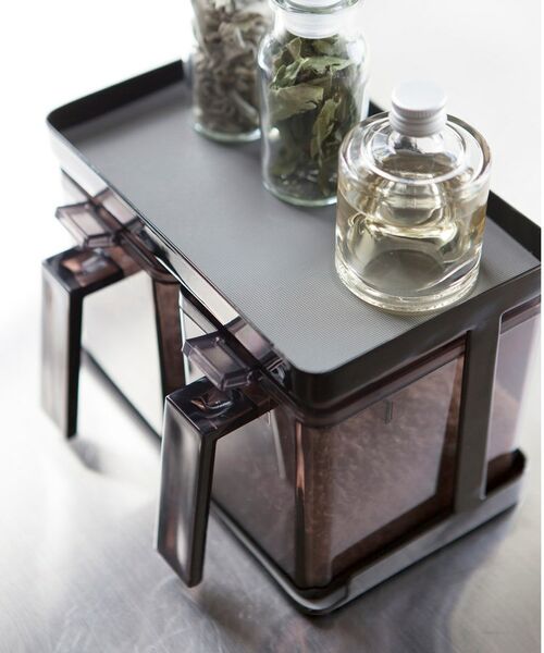 212 KITCHEN STORE / トゥーワントゥーキッチン ストア キッチンツール | 調味料ストッカー&ラック2個セット BK 山崎実業 ＜tower タワー＞ | 詳細5