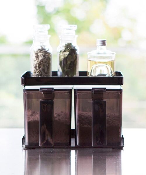 212 KITCHEN STORE / トゥーワントゥーキッチン ストア キッチンツール | 調味料ストッカー&ラック2個セット BK 山崎実業 ＜tower タワー＞ | 詳細6