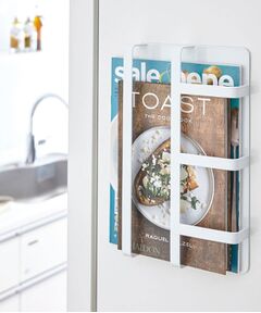 212 KITCHEN STORE / トゥーワントゥーキッチン ストア キッチンツール | マグネット冷蔵庫レシピラック WH 山崎実業 ＜tower タワー＞