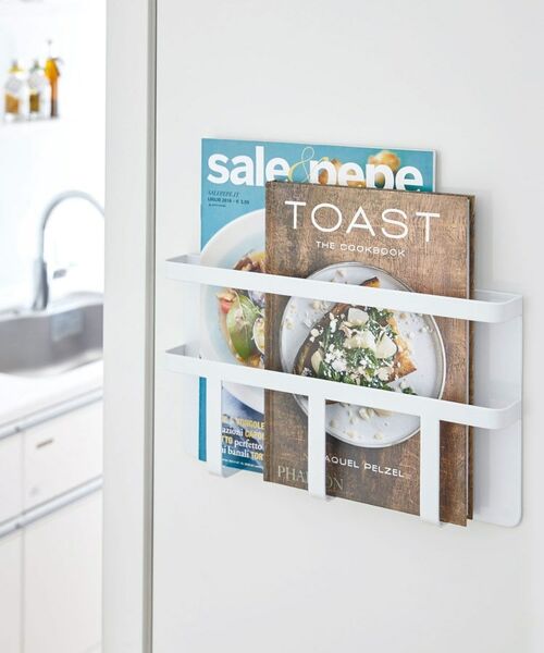 212 KITCHEN STORE / トゥーワントゥーキッチン ストア キッチンツール | マグネット冷蔵庫レシピラック WH 山崎実業 ＜tower タワー＞ | 詳細1