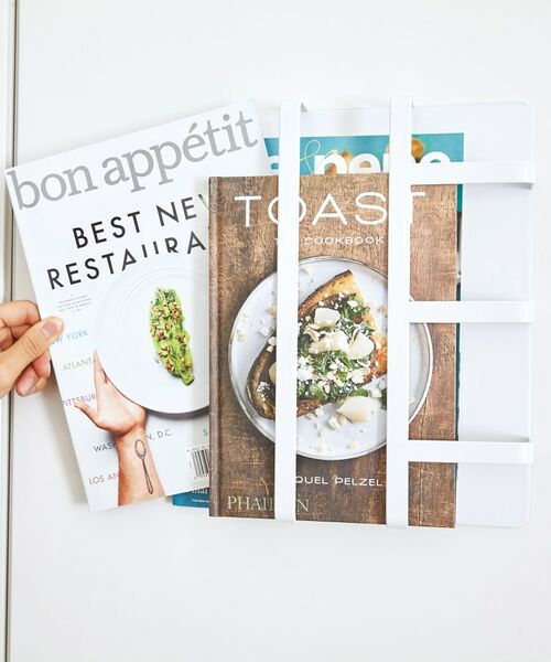 212 KITCHEN STORE / トゥーワントゥーキッチン ストア キッチンツール | マグネット冷蔵庫レシピラック WH 山崎実業 ＜tower タワー＞ | 詳細2