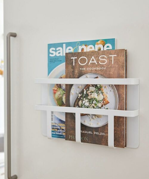 212 KITCHEN STORE / トゥーワントゥーキッチン ストア キッチンツール | マグネット冷蔵庫レシピラック WH 山崎実業 ＜tower タワー＞ | 詳細4