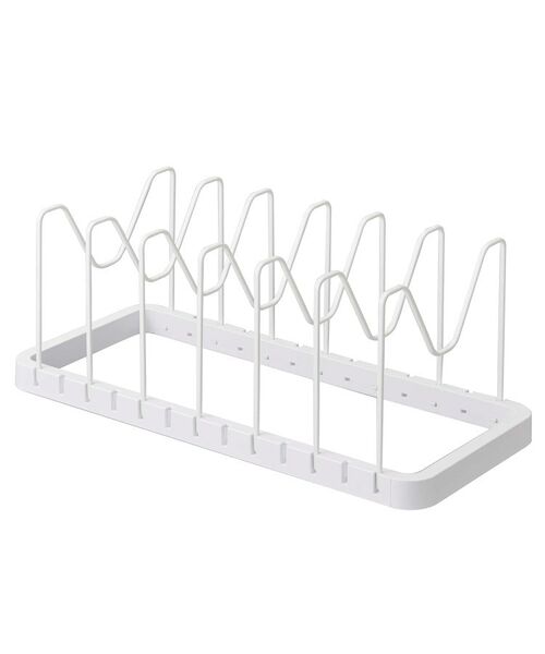 212 KITCHEN STORE / トゥーワントゥーキッチン ストア キッチンツール | シンク下伸縮鍋蓋&フライパンスタンド WH 山崎実業 ＜tower タワー＞ | 詳細12