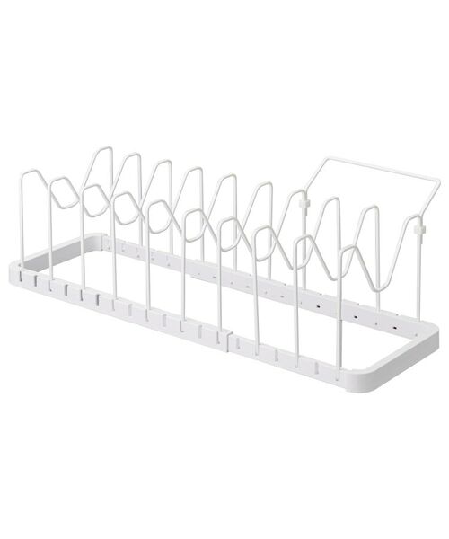 212 KITCHEN STORE / トゥーワントゥーキッチン ストア キッチンツール | シンク下伸縮鍋蓋&フライパンスタンド WH 山崎実業 ＜tower タワー＞ | 詳細2