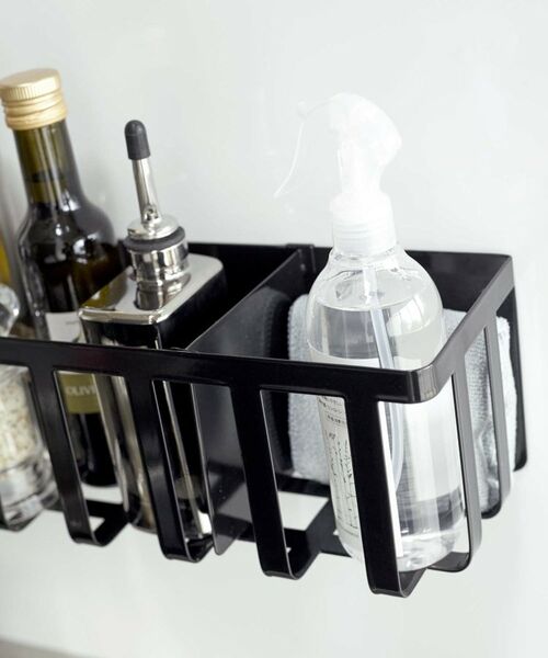 212 KITCHEN STORE / トゥーワントゥーキッチン ストア キッチンツール | 冷蔵庫マグネットワイド収納バスケット BK 山崎実業 ＜tower タワー＞ | 詳細2