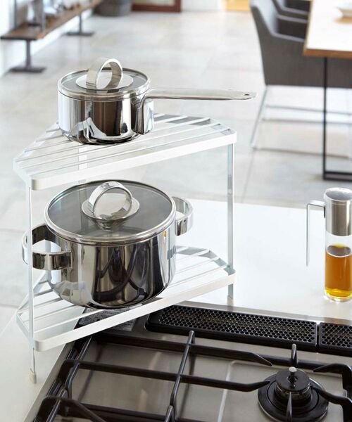 212 KITCHEN STORE / トゥーワントゥーキッチン ストア キッチンツール | tower (タワー) キッチンコーナーラック WH | 詳細1