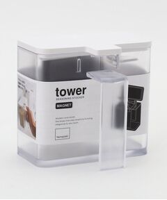 212 KITCHEN STORE / トゥーワントゥーキッチン ストア キッチンツール | マグネット調味料ストッカー WH 山崎実業 ＜tower タワー＞