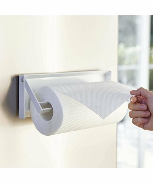 212 KITCHEN STORE / トゥーワントゥーキッチン ストア キッチンツール | 片手でカット マグネットキッチンペーパーホルダー WH 山崎実業 ＜tower タワー＞ | 詳細1