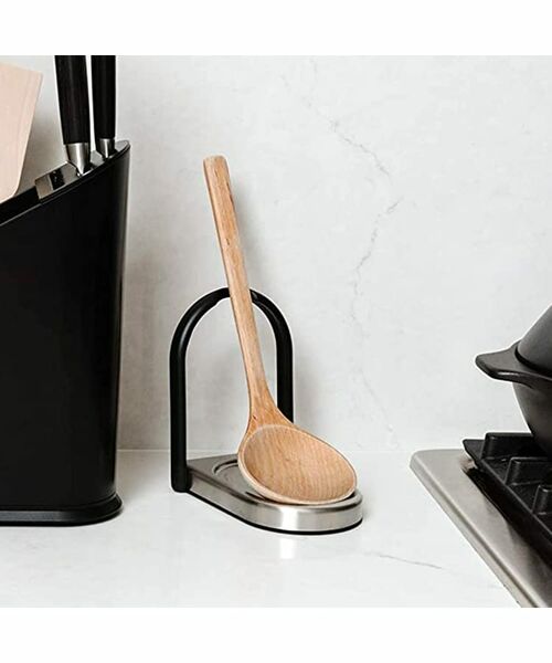 212 KITCHEN STORE / トゥーワントゥーキッチン ストア キッチンツール | レイドル スプーンレスト ニッケル BK ＜Umbra アンブラ＞ | 詳細1