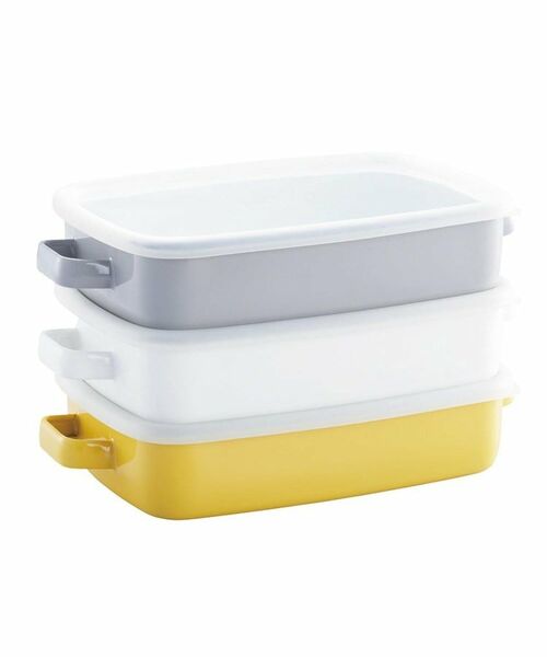 212 KITCHEN STORE / トゥーワントゥーキッチン ストア 食器 | 365methods ホーローオーブンディッシュ浅型 M YE×LGY | 詳細2