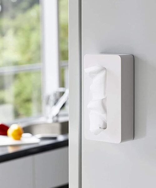 212 KITCHEN STORE / トゥーワントゥーキッチン ストア キッチンツール | マグネットコンパクトティッシュケース　WH 山崎実業 ＜tower タワー＞ | 詳細2