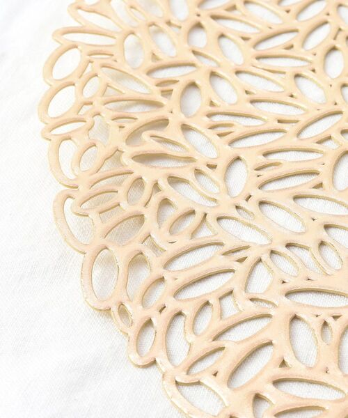 212 KITCHEN STORE / トゥーワントゥーキッチン ストア インテリア・生活雑貨・ホビー・ステーショナリー | リーフプレイスマット ゴールド | 詳細3